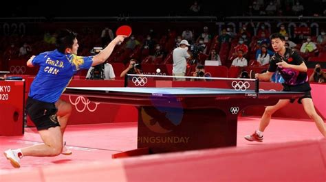 Ma Long versus Fan Zhendong - the final battle Tokyo Olympics - PingSunday