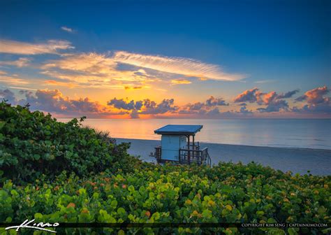 Oceanfront Park Beach Sunrise at Boynton Beach Florida | HDR Photography by Captain Kimo