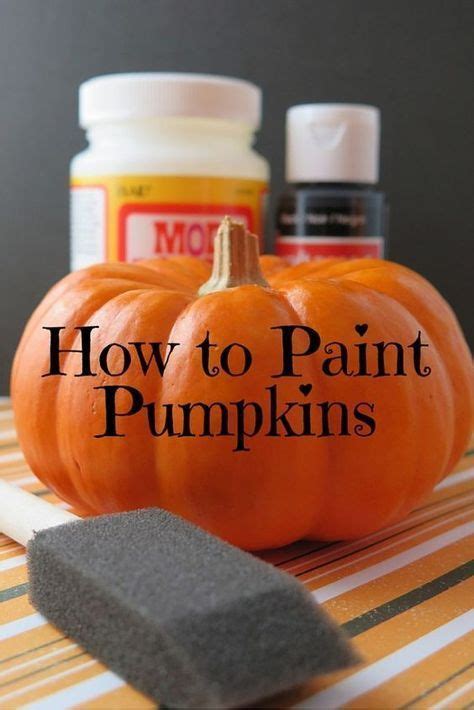 How to paint pumpkins the right way – Artofit