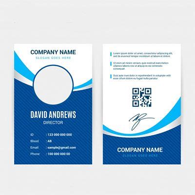 An ID card with a bar code or qr code printed on it,Simpler cards | Employee id card, Id card ...