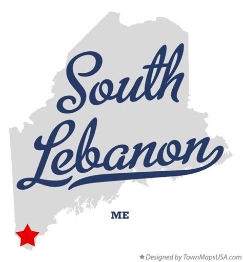 Map of South Lebanon, ME, Maine