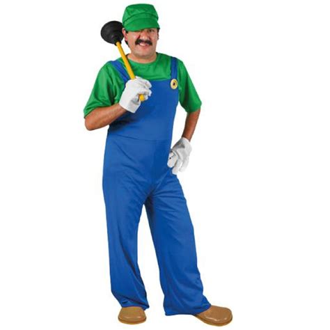 Luigi Super Mario Adult 80's Costume | Brisbane Costume Shop