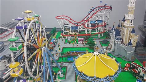 Placing the LEGO Roller Coaster Amusement Park Update - YouTube