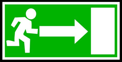 Emergency Exit Green · Free vector graphic on Pixabay