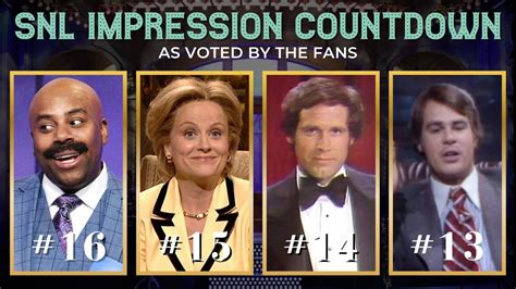 SNL Impression Countdown: #13 - #16 - YouTube