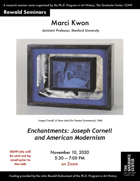 November 10: Rewald Seminar with Professor Marci Kwon, Stanford University | Art History Student ...