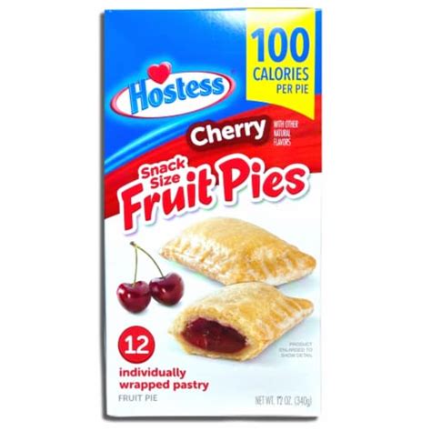 Hostess Snack Size 100 Calorie Mini Fruit Pies | 12 Count Box | Apple & Cherry Combo | Pack, 1 ...