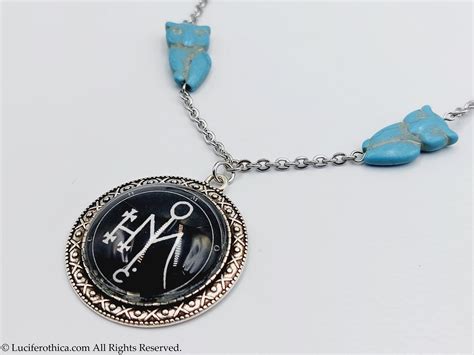 Sigil of Moloch Owl Necklace