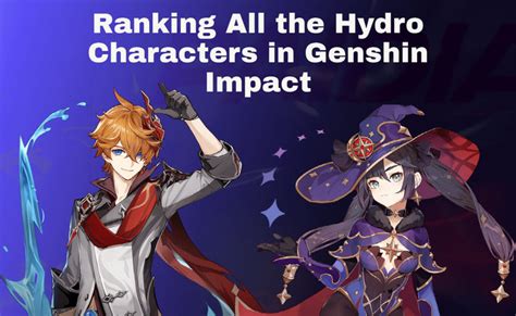 Ranking All the Hydro Characters in Genshin Impact – Paidia Gaming