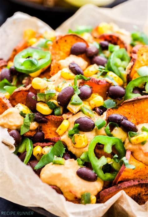 Loaded Southwest Sweet Potato Nachos - Recipe Runner