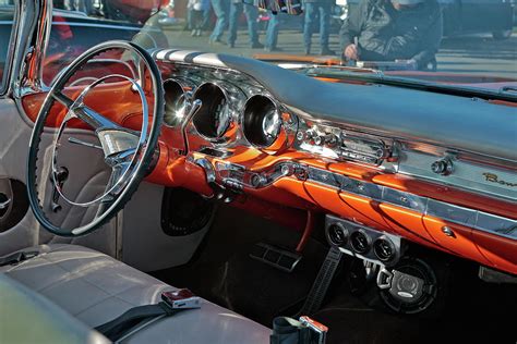 59 Pontiac Bonneville Dashboard Photograph by Daniel Furon - Pixels