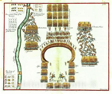 Historic Map : 1736 (The Battle Of Cannae) : Vintage Wall Art | Vintage wall art, Historical ...