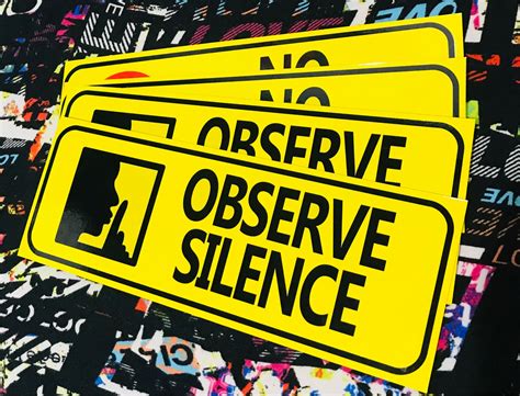 Observe Silence Signage | Lazada PH