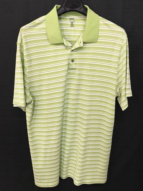 MENS XLT BIG & TALL REEBOK PLAYDRY GOLF PLAY DRY POLO SHIRT NEON GREEN ...