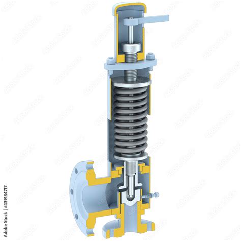 Safety valve - 3d illustration isolated on white background Stock Illustration | Adobe Stock