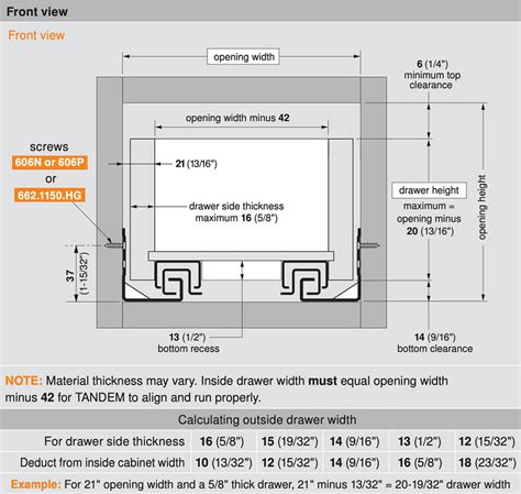 Blum Tandem Drawer Slide w/ Soft Close | The Cabinet Door Store