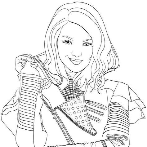 Printable Descendants Coloring Pages