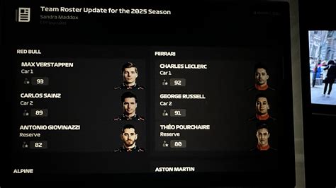 2025 Driver Roster : r/F1Manager