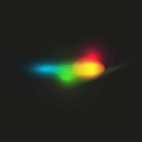 rainbow light lens flare, light refraction effect 22857196 Vector Art ...