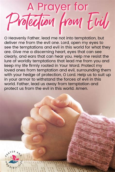 Lead Us Not Into Temptation: Prayer for Protection from Evil. Pray ...