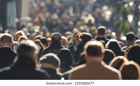 Crowd People Walking Street Stock Photo 1233683677 | Shutterstock