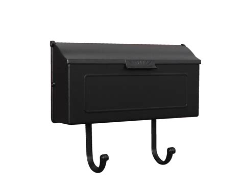 SHH-1006-BLK Horizon Horizontal Mailbox Decorative Aluminum Wall Mount Mailbox - Walmart.com ...