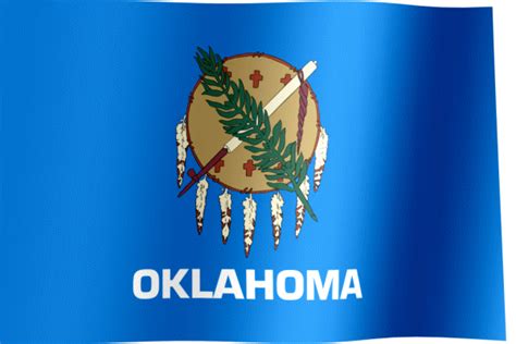 Oklahoma Flag GIF | All Waving Flags