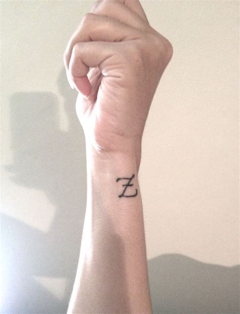 Initial Z calligraphy monogram tattoo letter | Z tattoo, Monogram ...