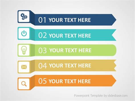 Colorful Infographic List Powerpoint Template | Powerpoint templates ...