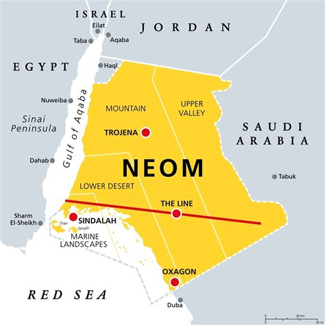 Where is Neom? A Glimpse into Saudi Arabia's Futuristic City | Mappr