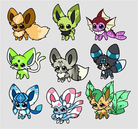 Shiny Eeveelution Adopts(closed) by Alien-Slushie on DeviantArt