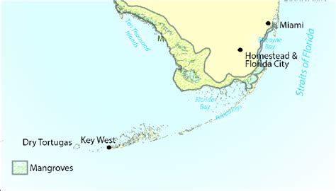 Mangrove forests along the southeast Florida coast and Florida Keys. | Download Scientific Diagram