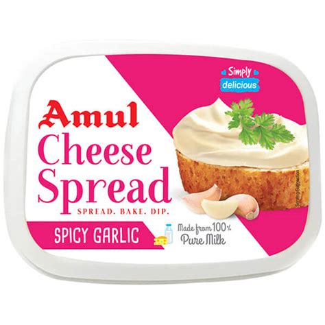 Buy Amul Cheese Spread Garlic 200gm Online from Spread Store: Maplesfood.com