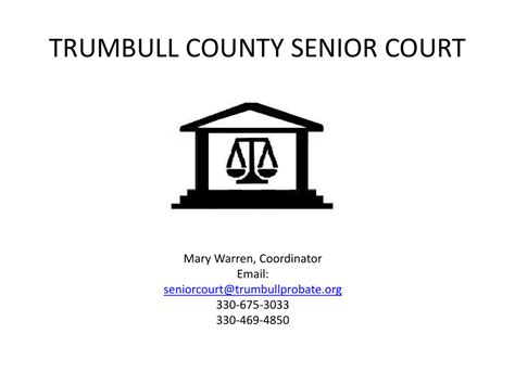 Senior Court Is..... - Trumbull County Probate Court