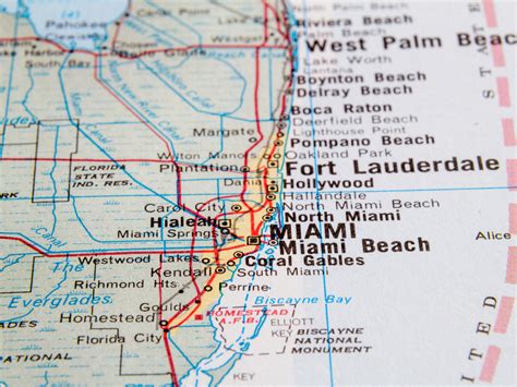 Distance Between Miami and Major Cities in Florida