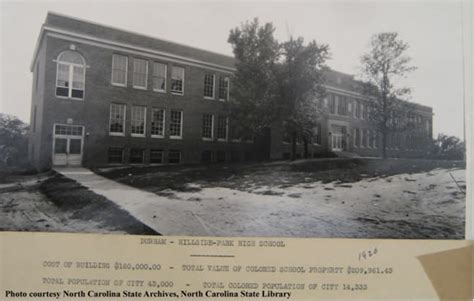 Hillside Park High School - The Women Who Ran the Schools - The North Carolina Collection ...