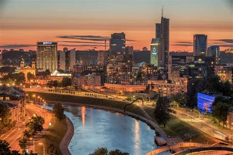 Aerial View of Vilnius, Capital City of Lithuania Stock Image - Image of property, landmark ...