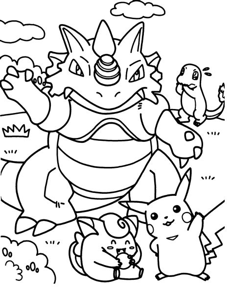 Pokemon Free Printables Coloring Pages