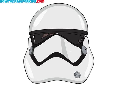 How to Draw a Stormtrooper Helmet - Drawing Tutorial For Kids