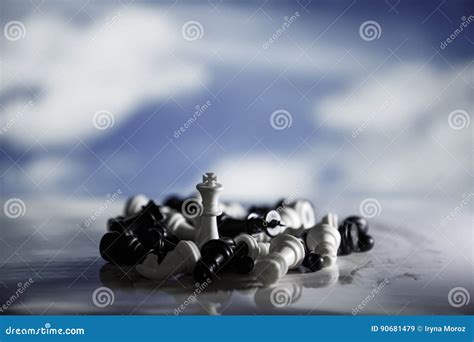 Chess Strategy Concept is on the Bright Background Stock Image - Image ...