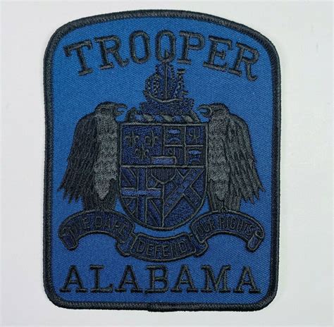 Alabama State Trooper Blue Subdued Patch | State trooper, Trooper ...