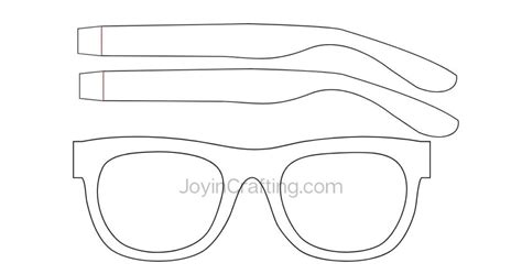 SVG Party Glasses Template - Joy in Crafting