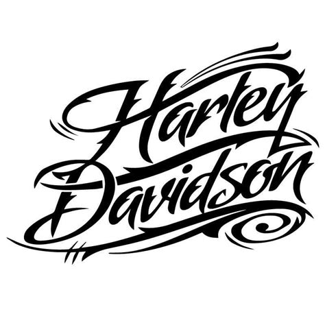Sticker autocollant, Harley Davidson Signature Logo ★ Sticker autocollant, Harley-Davidson ...