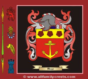 Moir family crest and meaning of the coat of arms for the surname Moir, Moir name origin