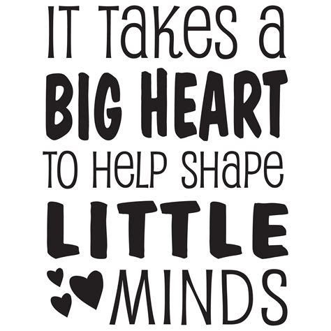 It Takes A Big Heart Wall Quotes™ Decal | Big heart quotes, Quotes for ...