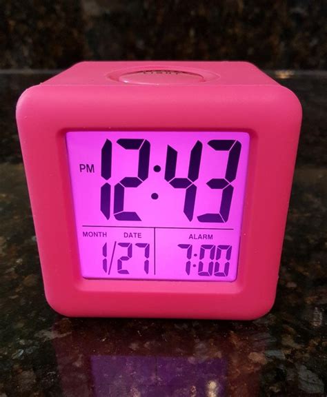 Amazon.com: Plumeet Easy Setting Digital Travel Alarm Clock with Snooze ...
