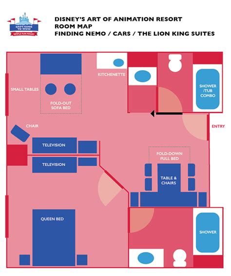 Finding Nemo Family Suite Floor Plan - floorplans.click