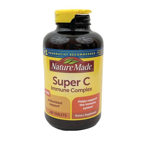 Nature Made Super C Immune Complex With Vitamin D3 and Zinc 70 Tablets ...