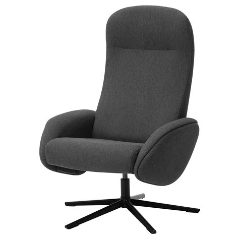 NÄTTRABY Swivel recliner, Lysed dark gray - IKEA | Swivel recliner, Swivel recliner chairs ...