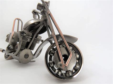 Model Motorcycle Metal Motorcycle Collectible Handmade Iron Sculpture ...